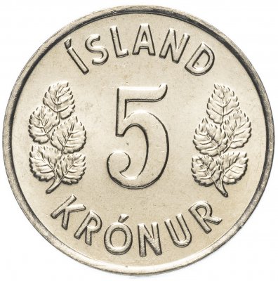 купить Исландия 5 крон (kronur) 1980