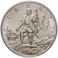 Купить США 50 центов 1992 "Христофор Колумб - 500-летие открытия Америки"