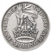 Купить Великобритания 1 шиллинг (shilling) 1936