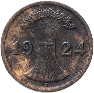 купить Германия 2 рейхспфеннига 1924 J