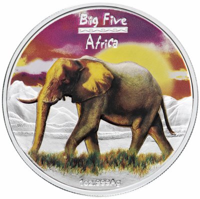 купить Конго (ДРК) 240 франков (francs) 2008 "Большая пятёрка Африки - Африканский слон"