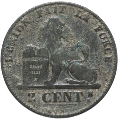 купить Бельгия 2 сантима (centimes) 1858