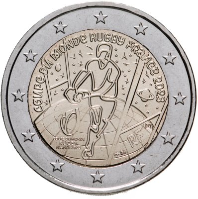 купить Франция 2 евро 2023 "Чемпионат мира по регби 2023 во Франции"