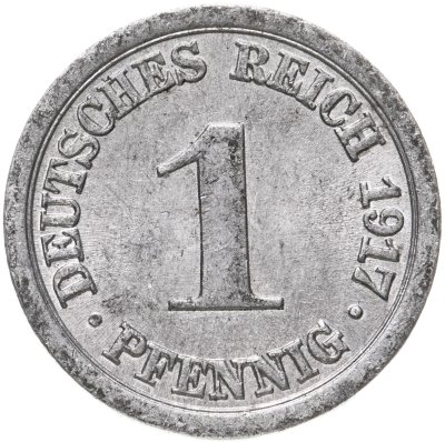 купить Германия 1 пфенниг 1917 А