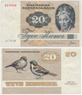 купить Дания 20 крон 1972 (1979) год