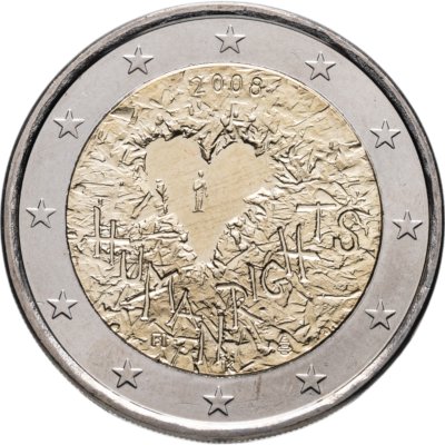 купить Финляндия 2 евро (euro) 2008 60-летие принятия Всеобщей декларации прав человека