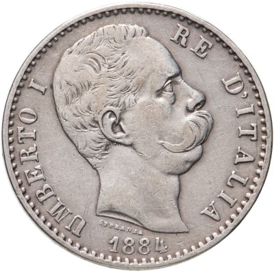купить Италия 2 лиры 1884
