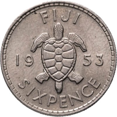 купить Фиджи 6 пенсов (sixpence) 1953