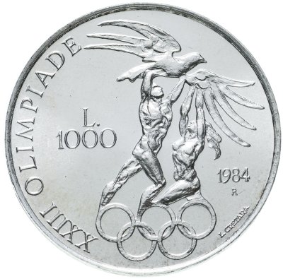 купить Сан-Марино 1000 лир (lire) 1984 "XXIII летние Олимпийские Игры, Лос-Анджелес 1984"