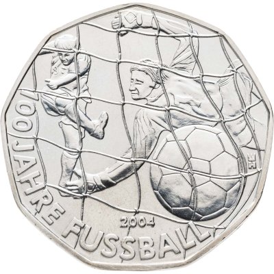 купить Австрия 5 евро (euro) 2004 "100 лет футболу"