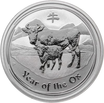 купить Австралия 1/2 доллара (50 центов) 2009 "Восточный календарь - Год Быка"