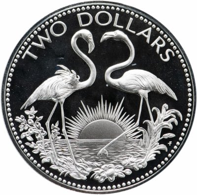 купить Багамы 2 доллара (dollars) 1974