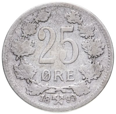 купить Норвегия 25 эре 1899