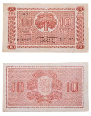 купить Финляндия 10 марок 1945