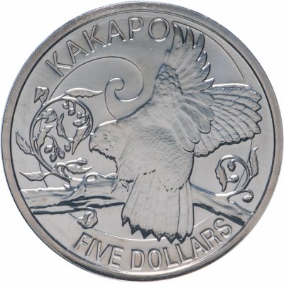 купить Новая Зеландия 5 долларов 2009 Какапо
