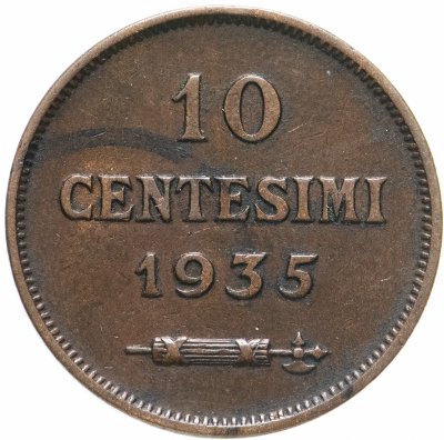 купить Сан-Марино 10 чентезимо 1935