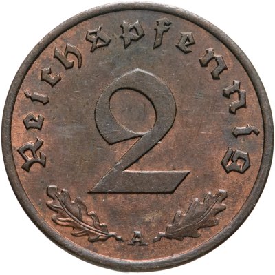 купить Германия (Третий Рейх) 2 рейхспфеннига "А" 1939