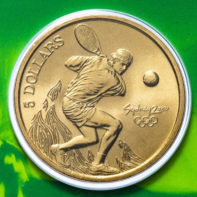 купить Австралия 5 долларов (dollars) 2000 Олимпийские игры в Сиднее - Теннис