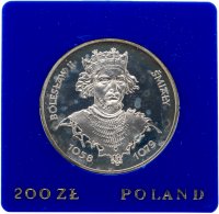 Купить Польша 200 злотых (zlotych) 1977 "Польские правители - Князь Болеслав II Смелый"