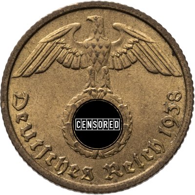 купить Германия, Третий рейх 10 рейхспфеннигов (reichspfennig) 1938