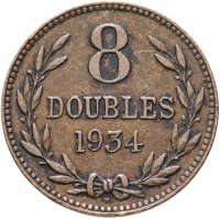 Купить Гернси 8 дублей (doubles) 1934