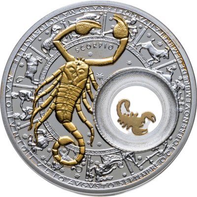 купить Беларусь 20 рублей 2013 Знаки зодиака - Скорпион /с позолотой/