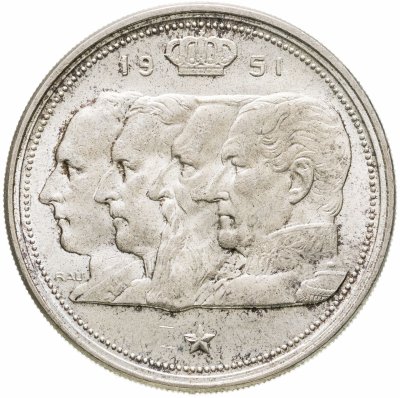 купить Бельгия 100 франков (francs) 1951 Надпись на голландском - 'BELGIE'