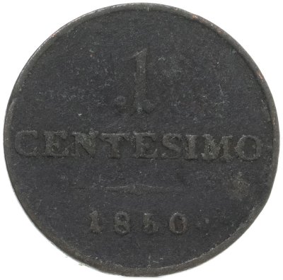 купить Ломбардия-Венеция 1 чентезимо, 1850