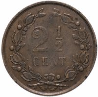 купить Нидерланды 2 1/2 цента (cent) 1883