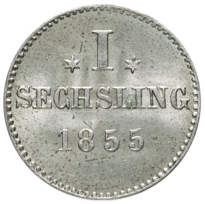 купить Гамбург 1 сехслинг 1855