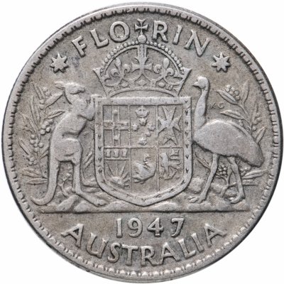 купить Австралия 1 флорин (флорин, 2 shillings) 1947