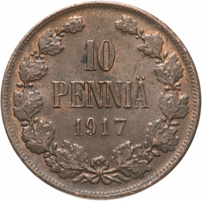 купить 10 пенни (pennia) 1917 с гербовым орлом