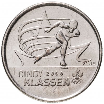купить Канада 25 центов (cents) 2009 "Синди Классен - шестикратный призёр Олимпийских игр"