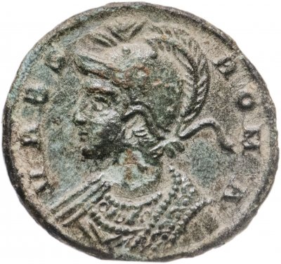 купить Римская Империя, Семья Константина I, 330–350 гг, фоллис (реверс: волчица, кормящая близнецов)