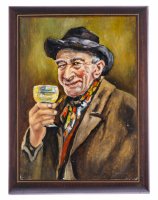 Купить Картина "Мужской портрет", дерево, масло, Германия, 1980-2010 гг.