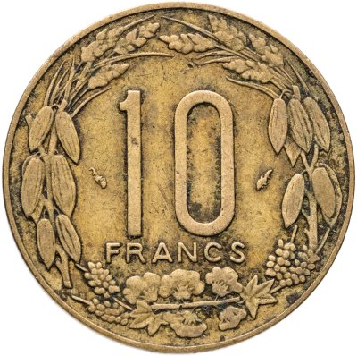 купить Центральная Африка (BEAC) 10 франков (francs) 1975