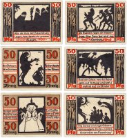 купить Германия (Саксония: Наумбург) набор из 6 нотгельдов 1921 (928.4a/B1)