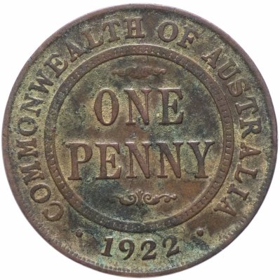 купить Австралия 1 пенни (penny) 1922