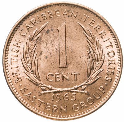 купить Британские Карибские Территории (Восточные Карибы) 1 цент 1965