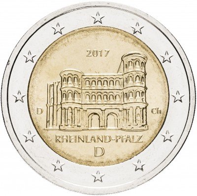 купить Германия 2 евро 2017 D "Федеральные земли Германии - Порта Нигра, Рейнланд-Пфальц"