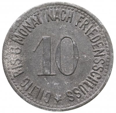 купить Германия (Вассербург) нотгельд 10 пфеннигов 1917