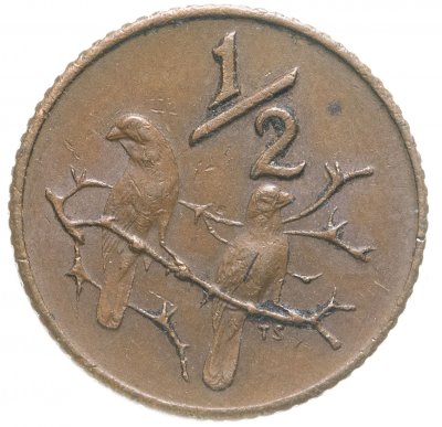 купить ЮАР 1/2 цента (cent) 1970