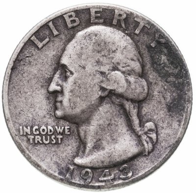 купить США 1/4 доллара (25 центов, квотер, quarter dollar) 1943