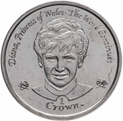 купить Остров Мэн 1 крона (crown) 2002 "Принцесса Диана"