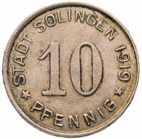 купить Германия (Золинген) нотгельд 10 пфеннигов 1919