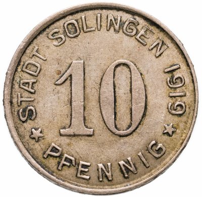 купить Германия (Золинген) нотгельд 10 пфеннигов 1919