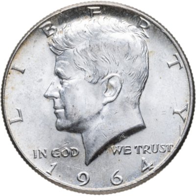 купить США 50 центов (1/2 доллара, half dollar) 1964 "Kennedy Half Dollar - Кеннеди"