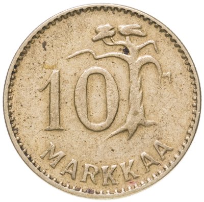 купить Финляндия 10 марок (markkaa) 1952