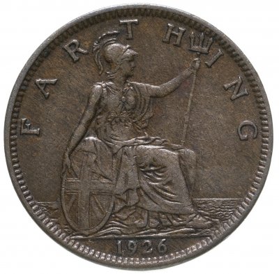 купить Великобритания 1 фартинг (farthing) 1926
