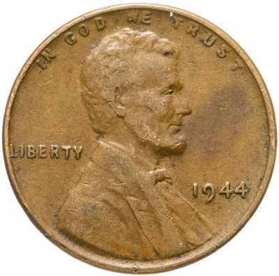купить США 1 цент (cent) 1944 без обозначения монетного двора